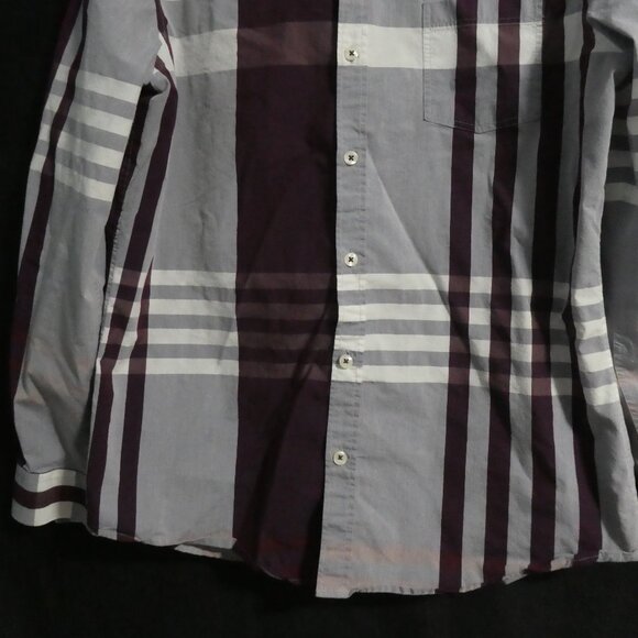 7 DIAMONDS PREMIUM | medium | Plaid Button-Up Closure Casual Shirt W/ Pocket - Picture 7 of 15